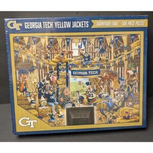 NCAA Georgia Tech Yellow Jackets Puzzle 500pc Barnyard Fans 24x18" YOUthefan NEW